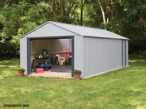 12x24 ft. Arrow Murryhill Storage Shed - Flute Grey