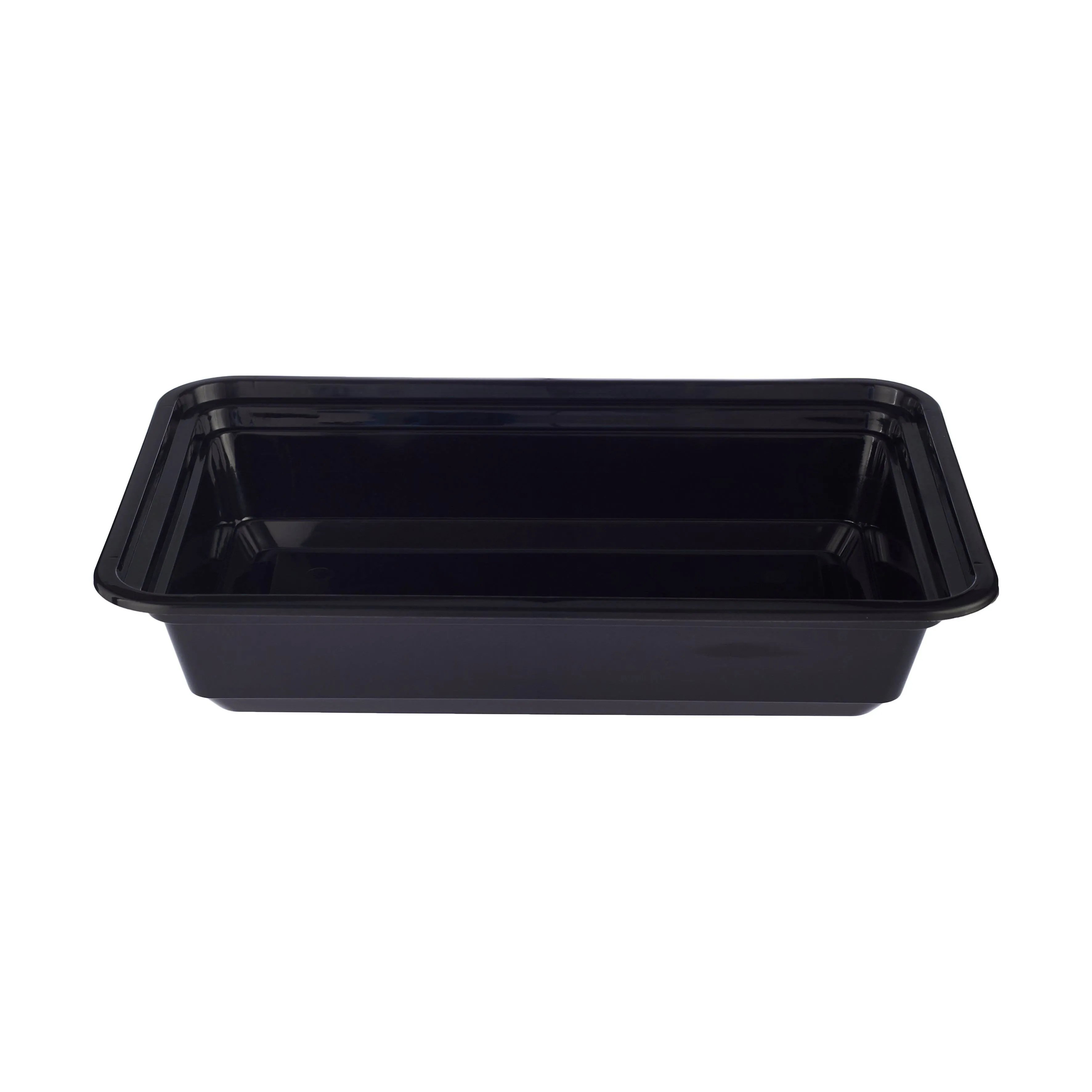 300 Pieces Black Base Rectangular Container 16 Oz