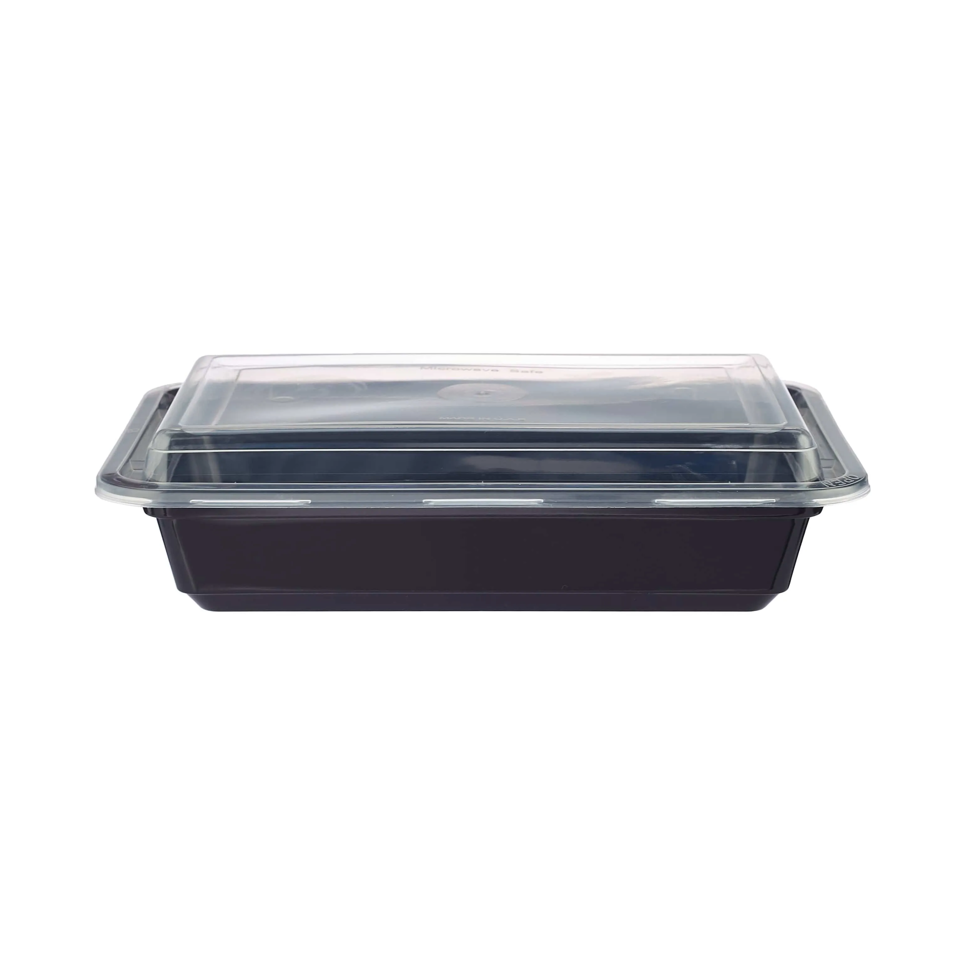 300 Pieces Black Base Rectangular Container 16 Oz