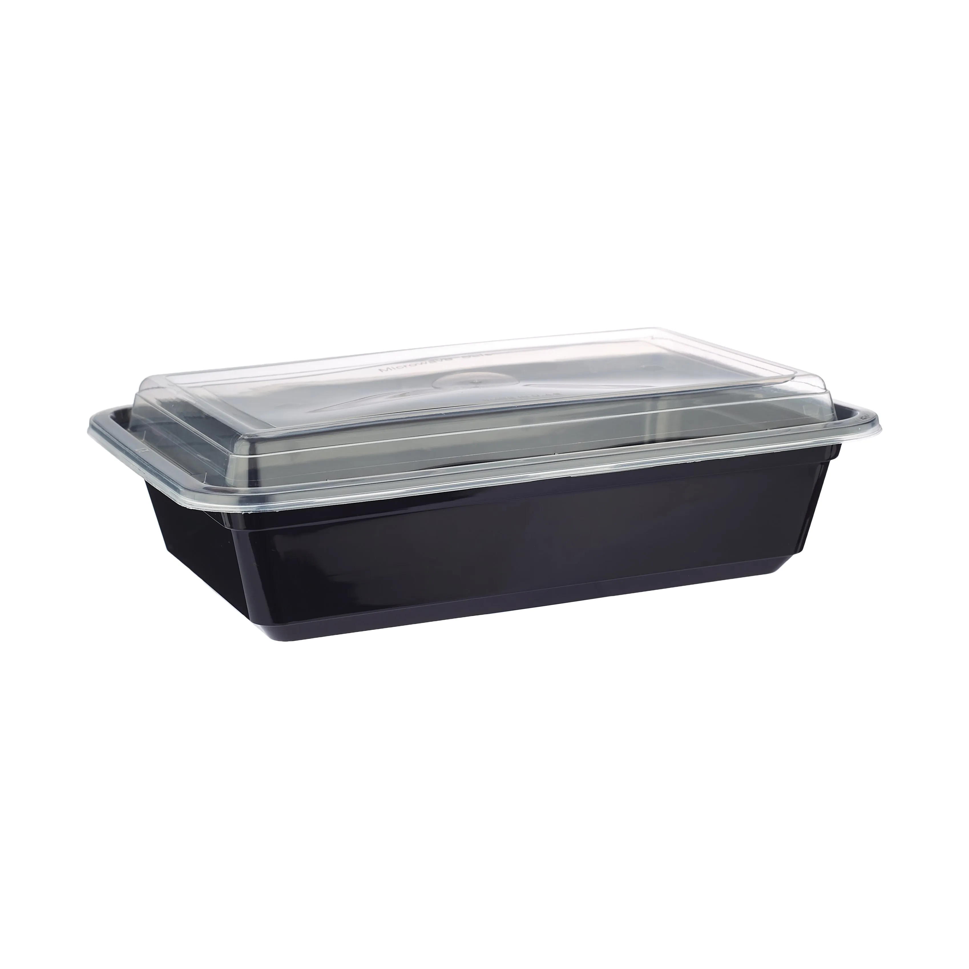 5 Pieces Black Base Rectangular Container With lid