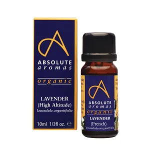 Absolute Aromas Organic French Lavender Essential Oil, 10mL
