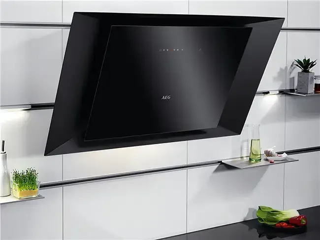 AEG 90cm Inclined Rangehood - Matte Black