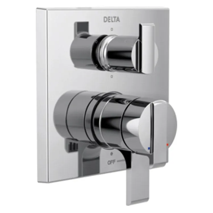 Angular Modern Monitor 17 Series Pressure Balance Valve Trim with Six-Function Diverter