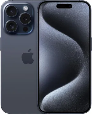Apple iPhone 15 Pro, 128GB, Blue Titanium, Unlocked