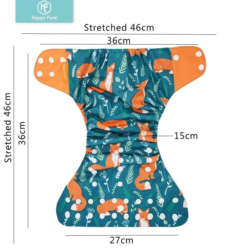 Baby 4pcs/set Washable Eco-Friendly Cloth Reusable Adjustable Nappies