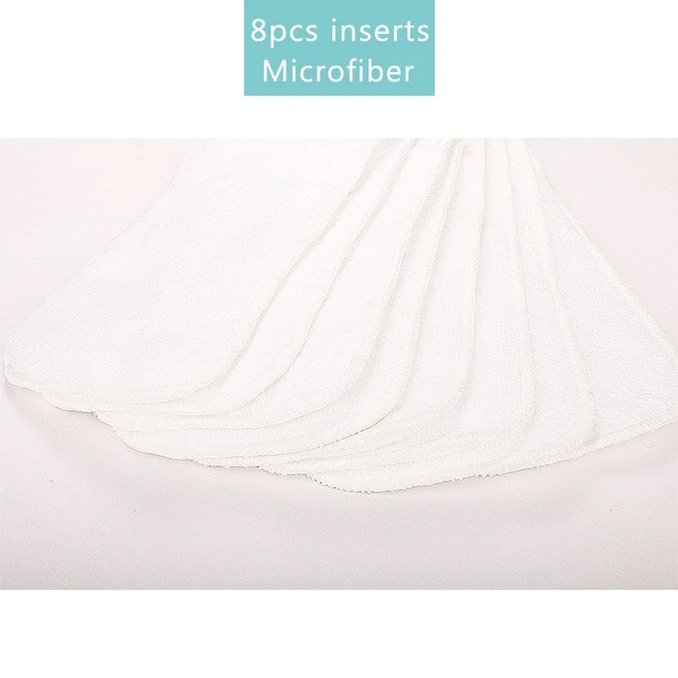 Baby 4pcs/set Washable Eco-Friendly Cloth Reusable Adjustable Nappies