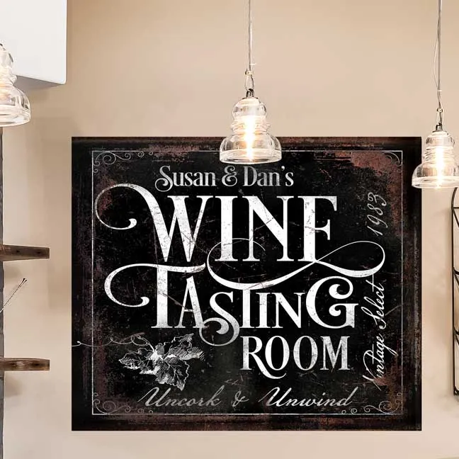 Bar Decor Wine Tasting Room Bar Sign