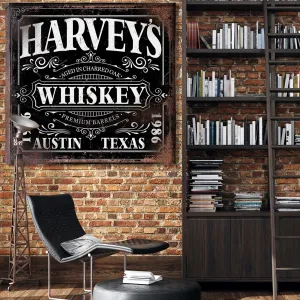 Bar Signs Personalized for Whiskey Drinkers for Home Bars