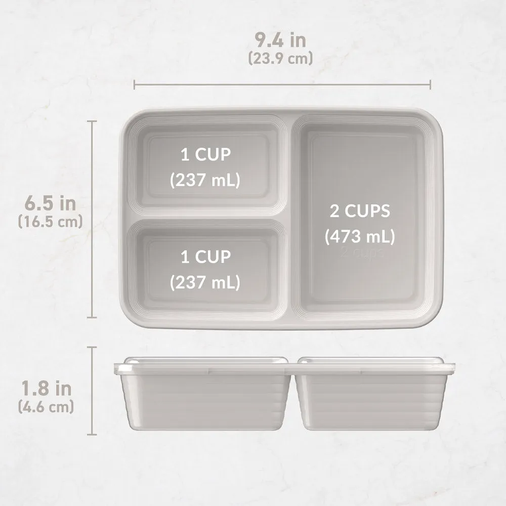 Bentgo Prep 3-Compartment Meal Prep Containers