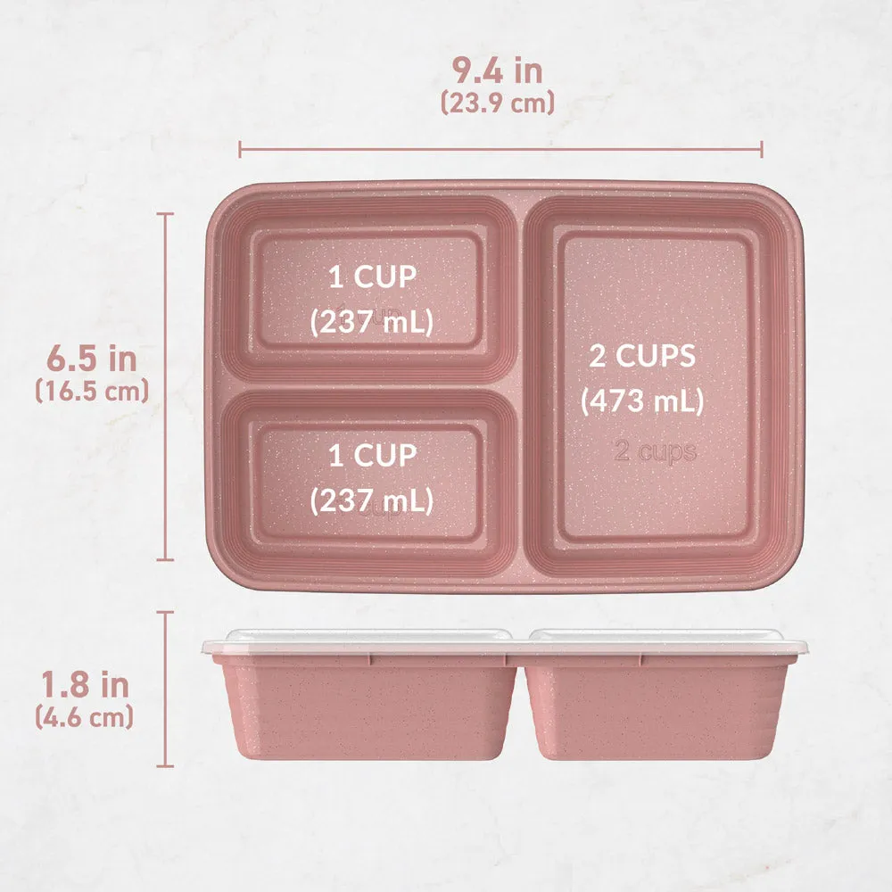Bentgo Prep 3-Compartment Meal Prep Containers