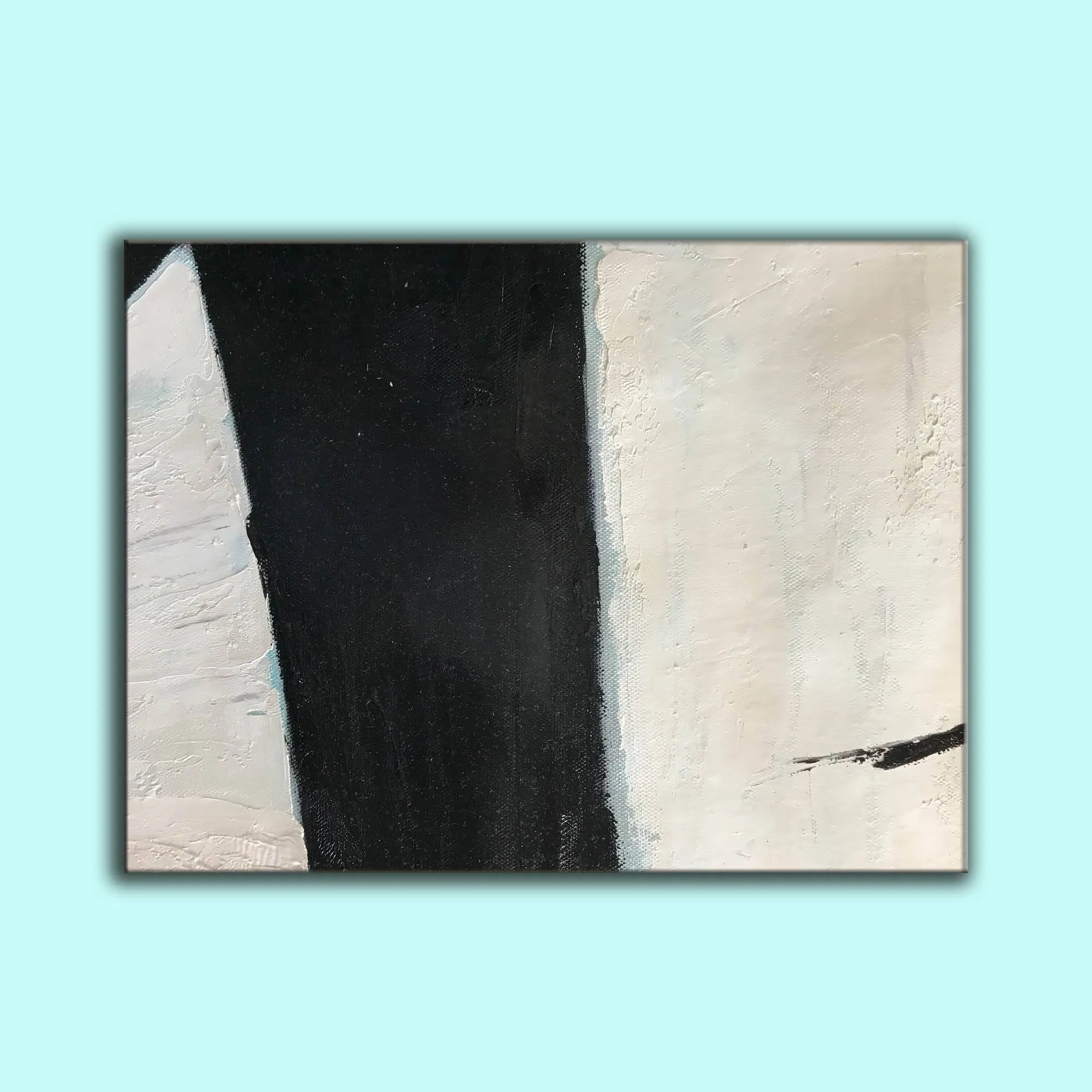 Black And White Abstract Painting Minimalist Painting Yp028