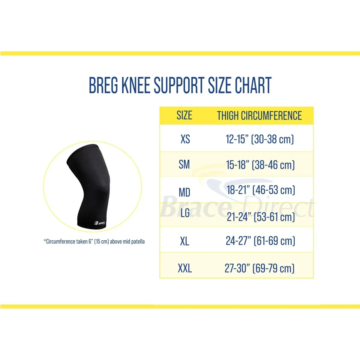 Breg Neoprene Knee Brace with Open Patella Design - Compression Support for Knee Pain & Runner's Knee