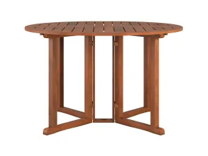 Brown Outdoor Drop Leaf Table