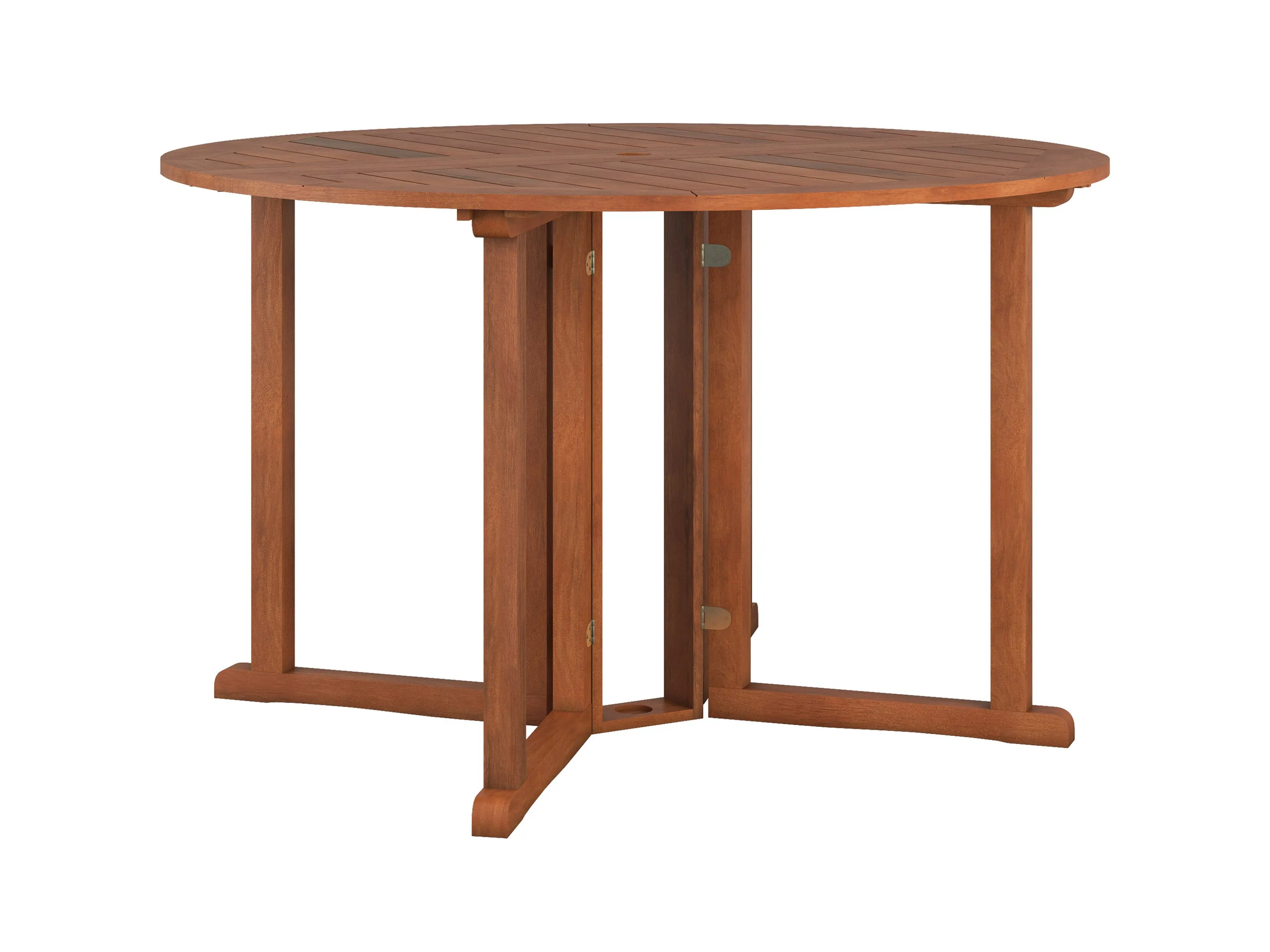Brown Outdoor Drop Leaf Table