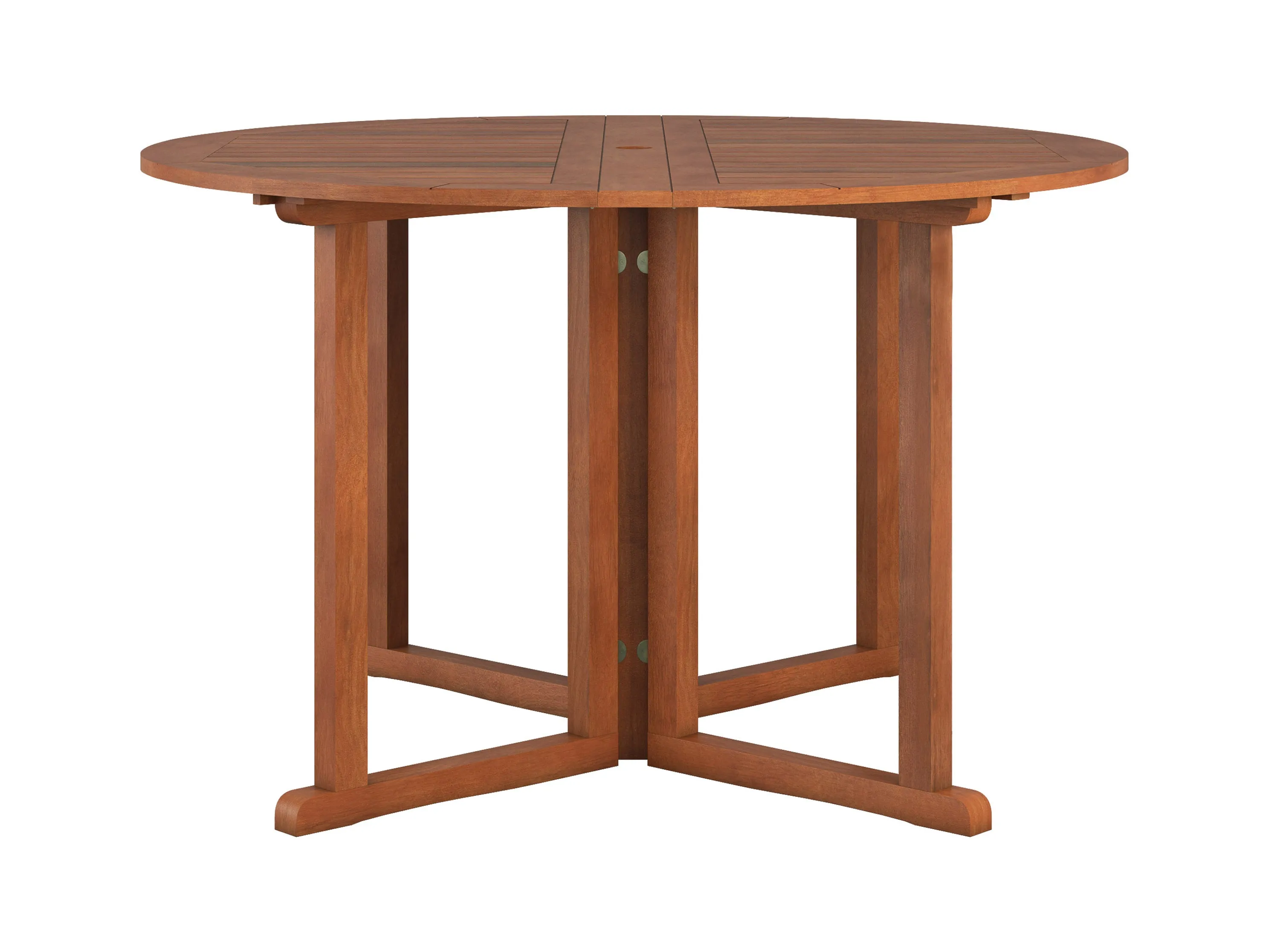 Brown Outdoor Drop Leaf Table