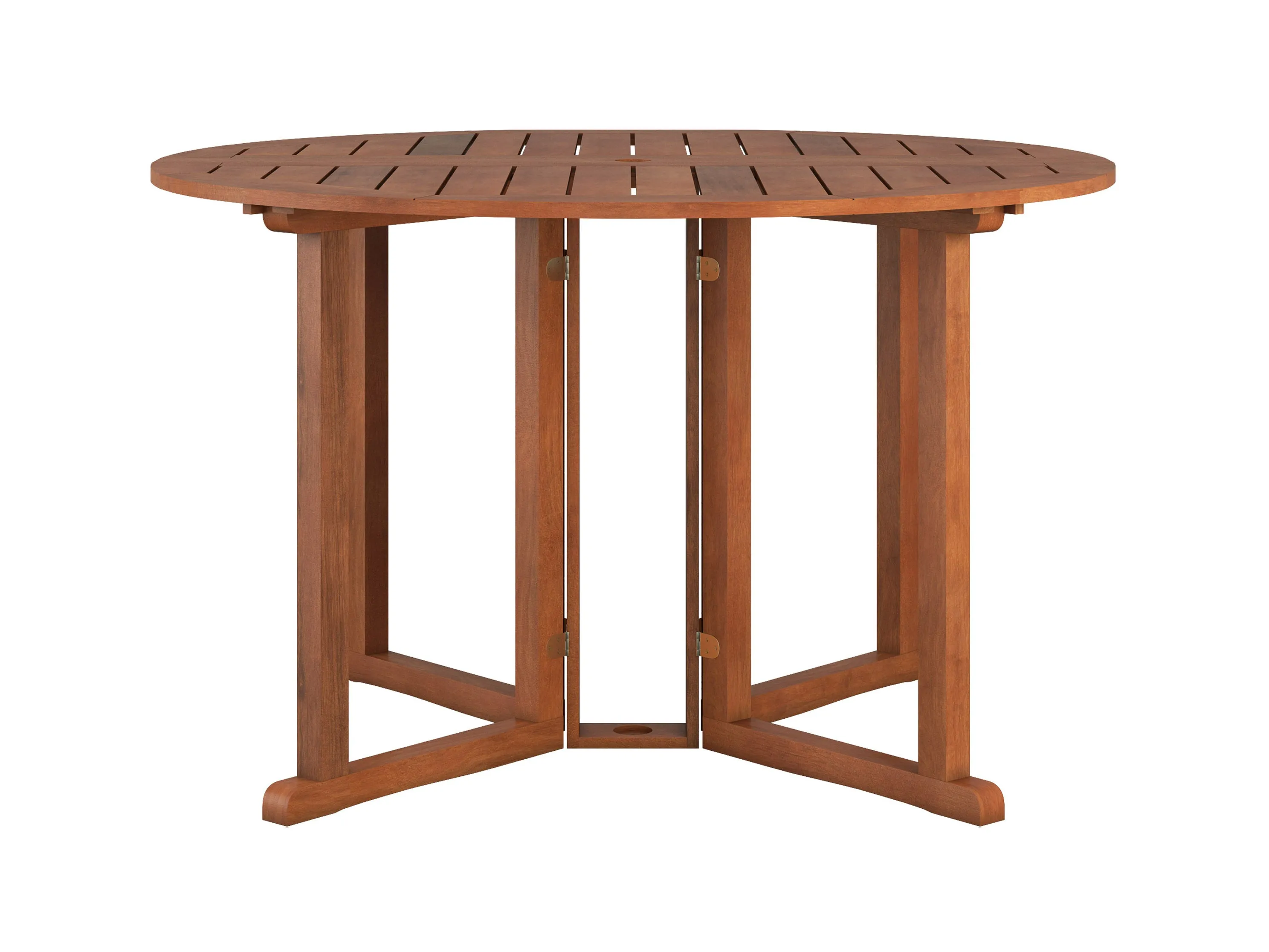 Brown Outdoor Drop Leaf Table