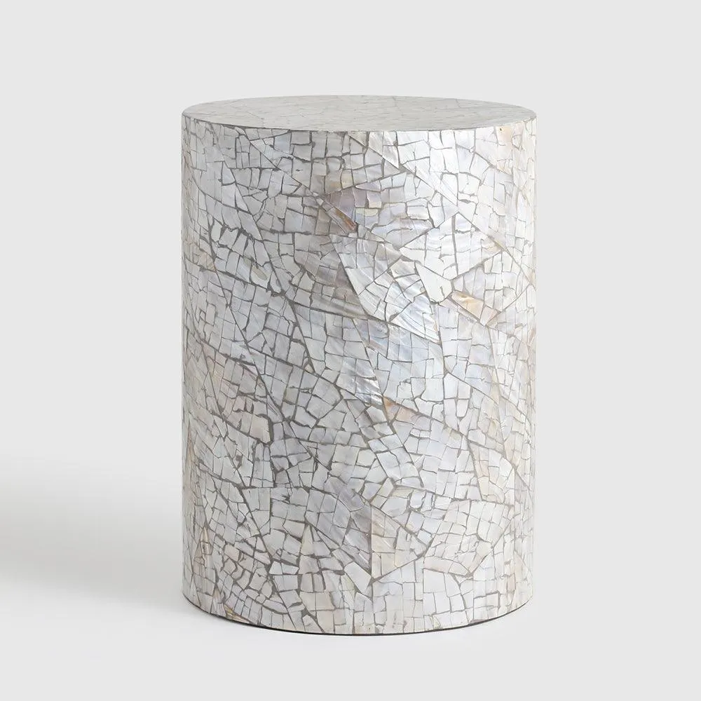 Capiz Shell Side Table