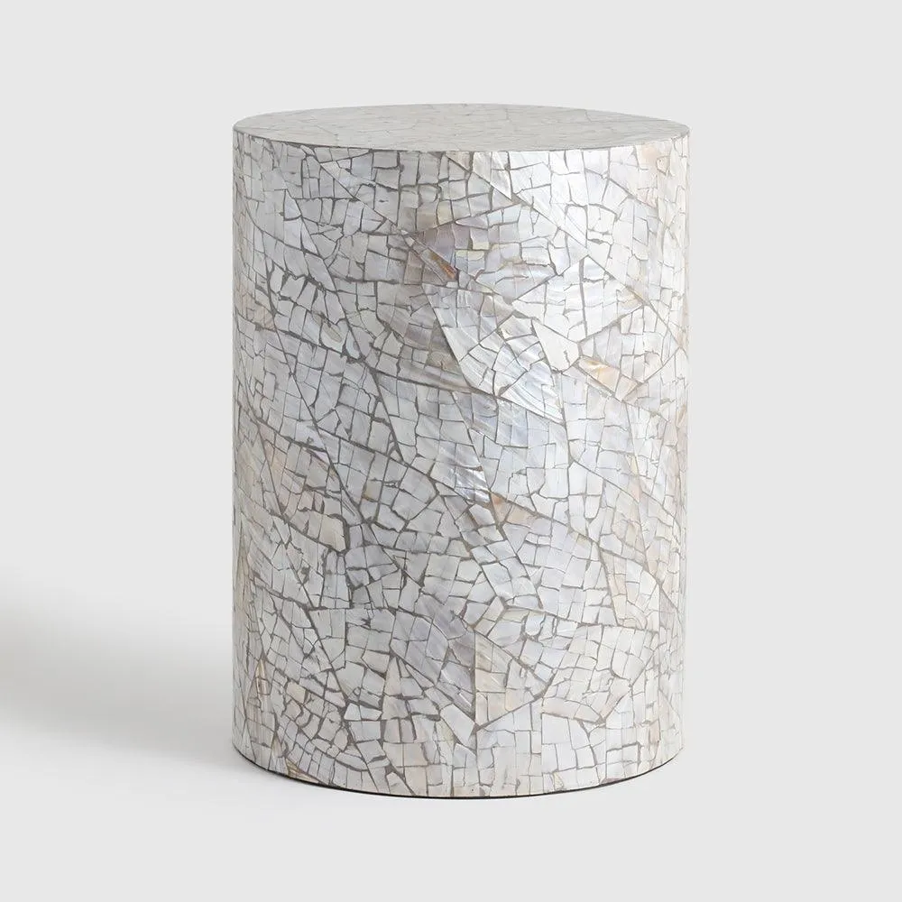 Capiz Shell Side Table