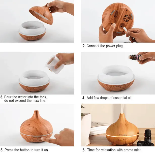 Chestnut Light Wood Essential Oil Diffuser