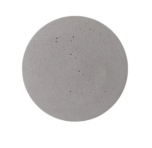Cirrus Concrete Round Minimalist Wall Light