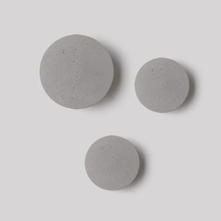 Cirrus Concrete Round Minimalist Wall Light