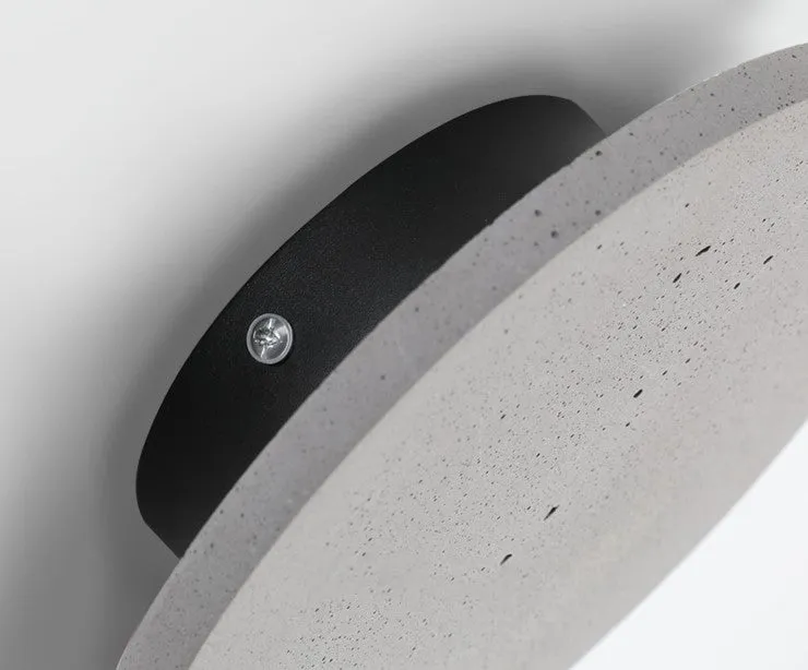 Cirrus Concrete Round Minimalist Wall Light