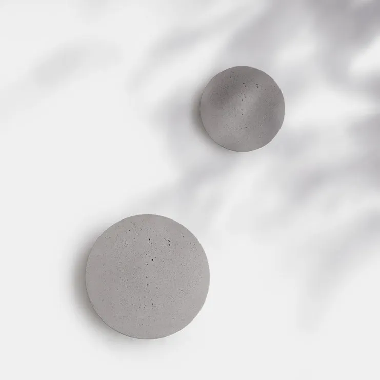 Cirrus Concrete Round Minimalist Wall Light