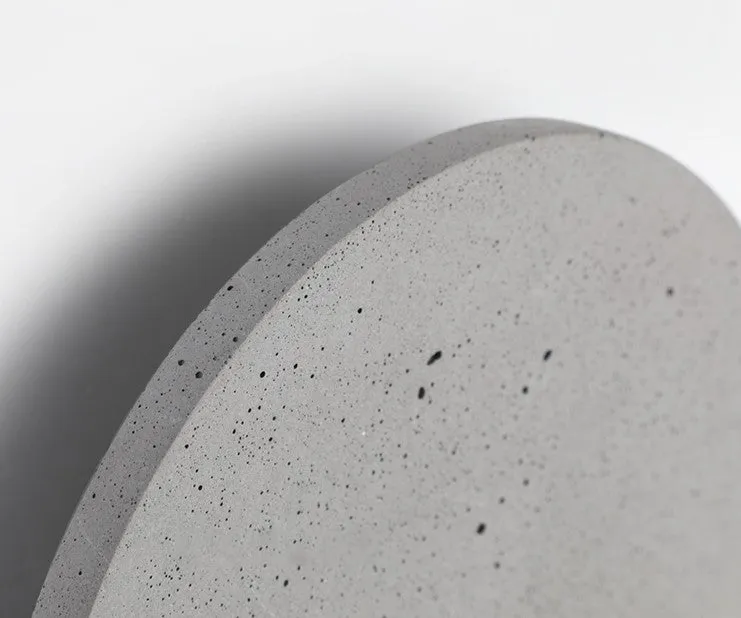 Cirrus Concrete Round Minimalist Wall Light