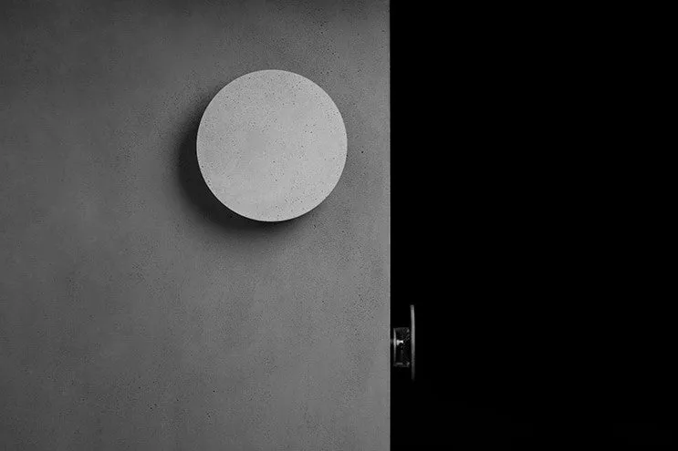 Cirrus Concrete Round Minimalist Wall Light