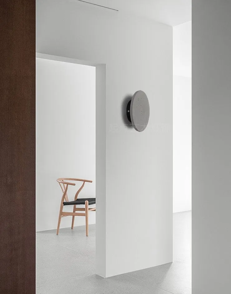 Cirrus Concrete Round Minimalist Wall Light