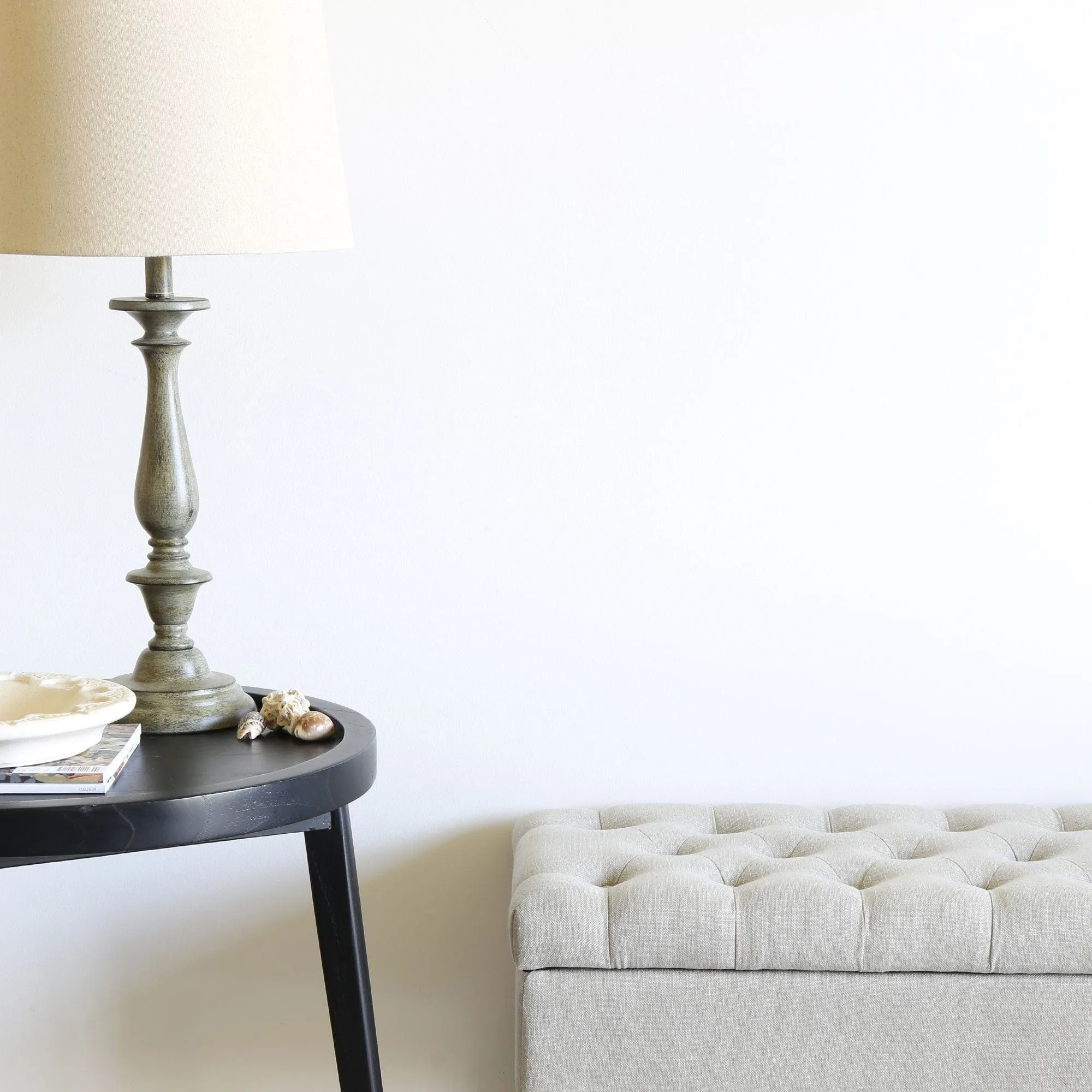 Classic Style Table Lamp Antique Grey 69cm