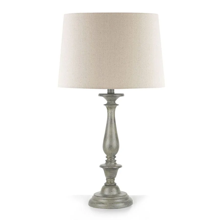 Classic Style Table Lamp Antique Grey 69cm