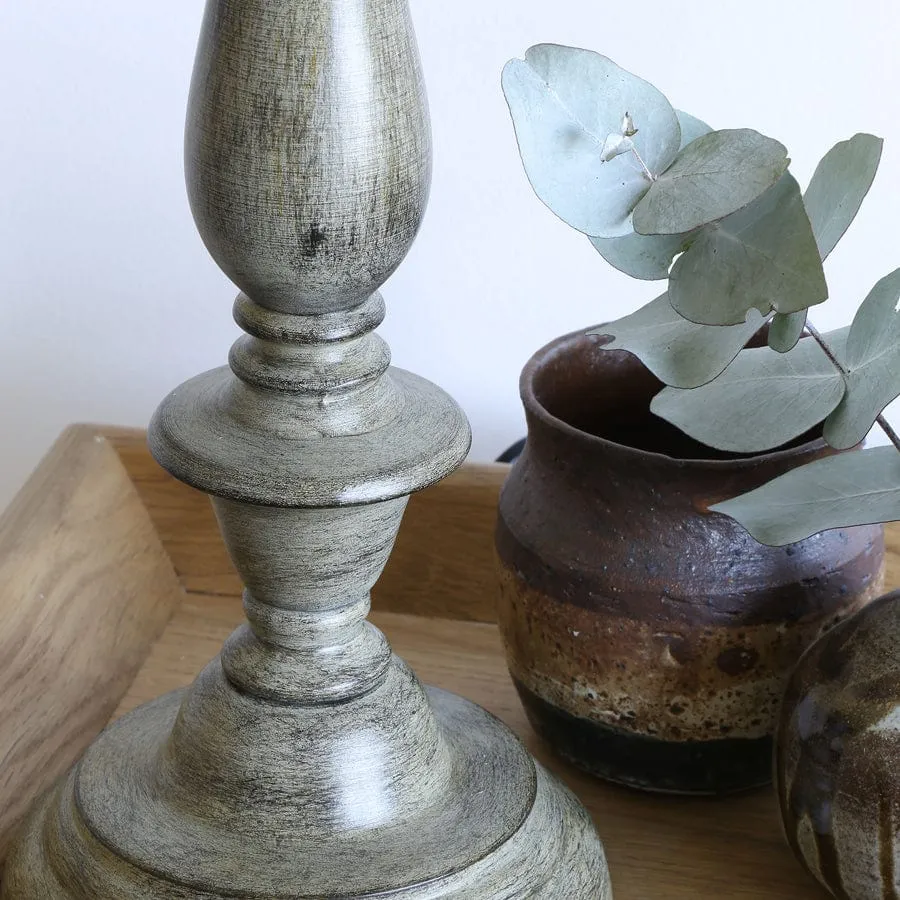 Classic Style Table Lamp Antique Grey 69cm