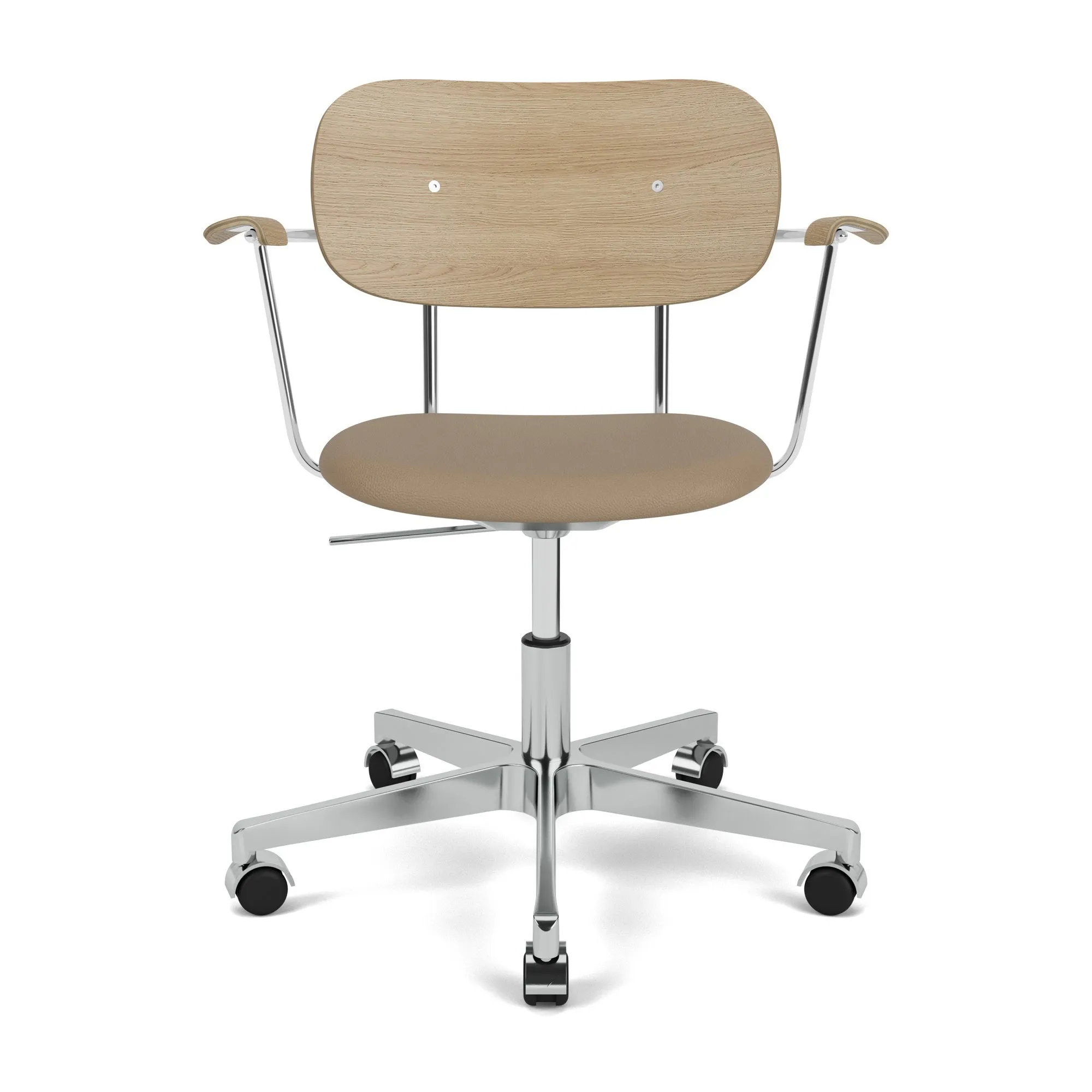 Co Seat Upholstered Task Chair with Armrest