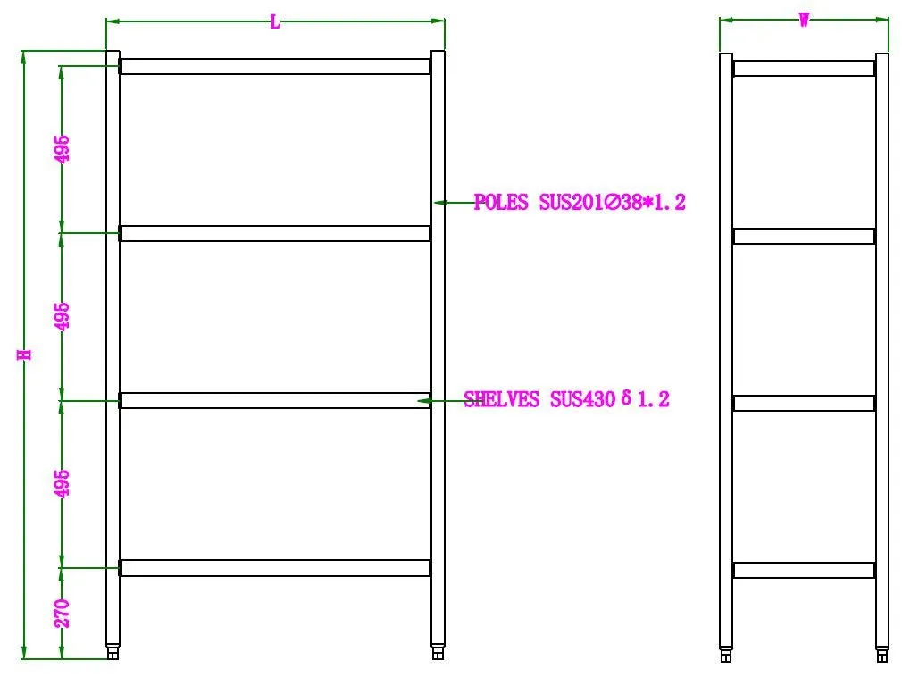 Combisteel Solid Shelving System 1200mm Wide Flat Pack - 7490.0245