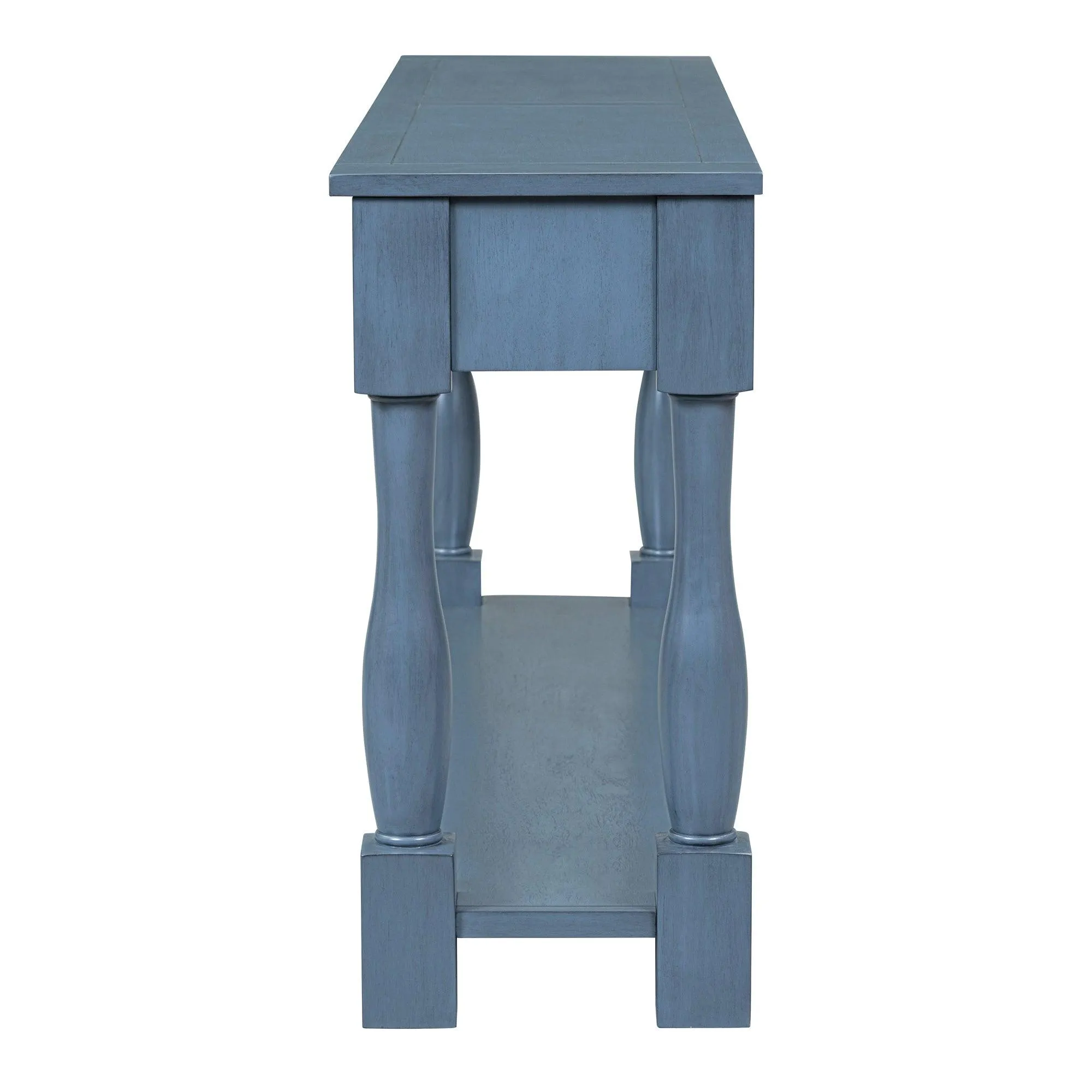 Console Table 63" Long Console Table with Drawers and Shelf for Entryway, Hallway