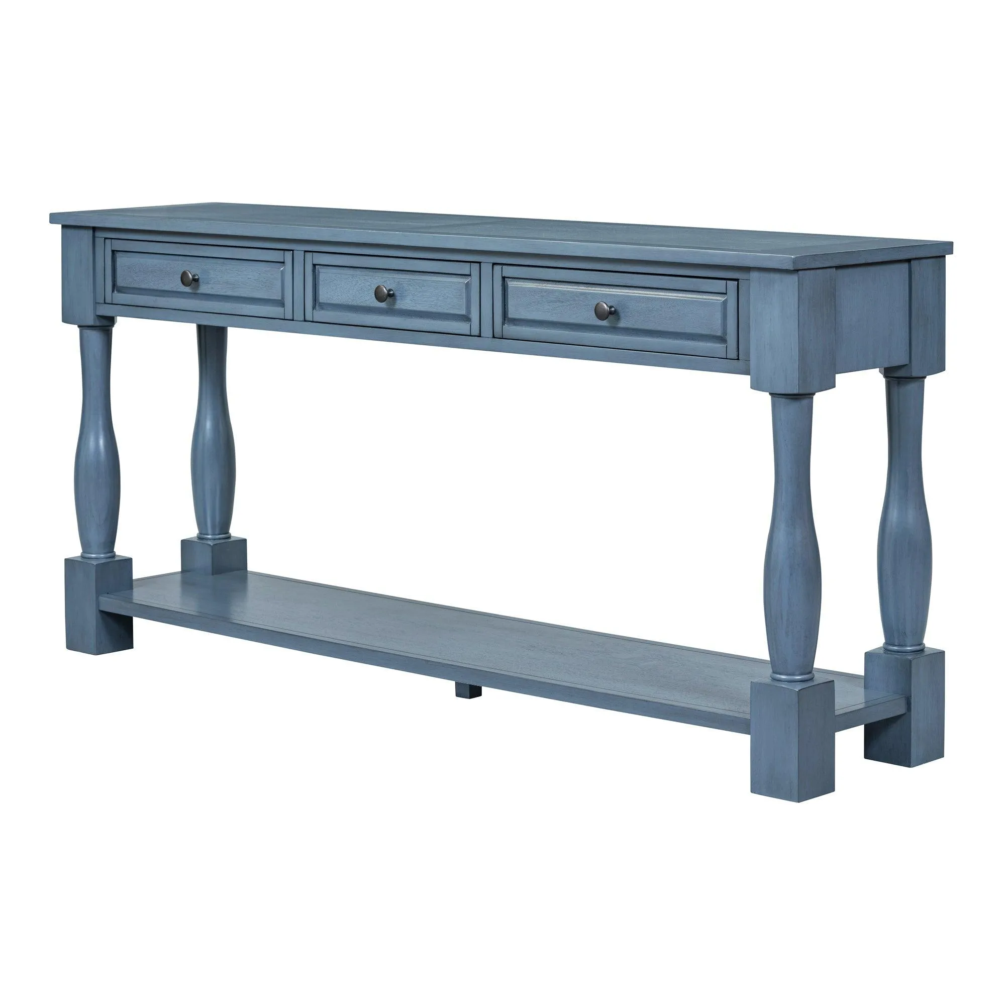 Console Table 63" Long Console Table with Drawers and Shelf for Entryway, Hallway