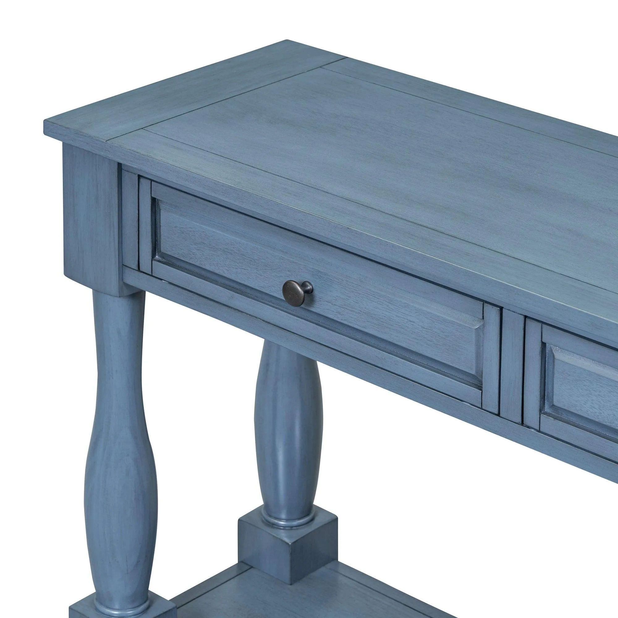 Console Table 63" Long Console Table with Drawers and Shelf for Entryway, Hallway