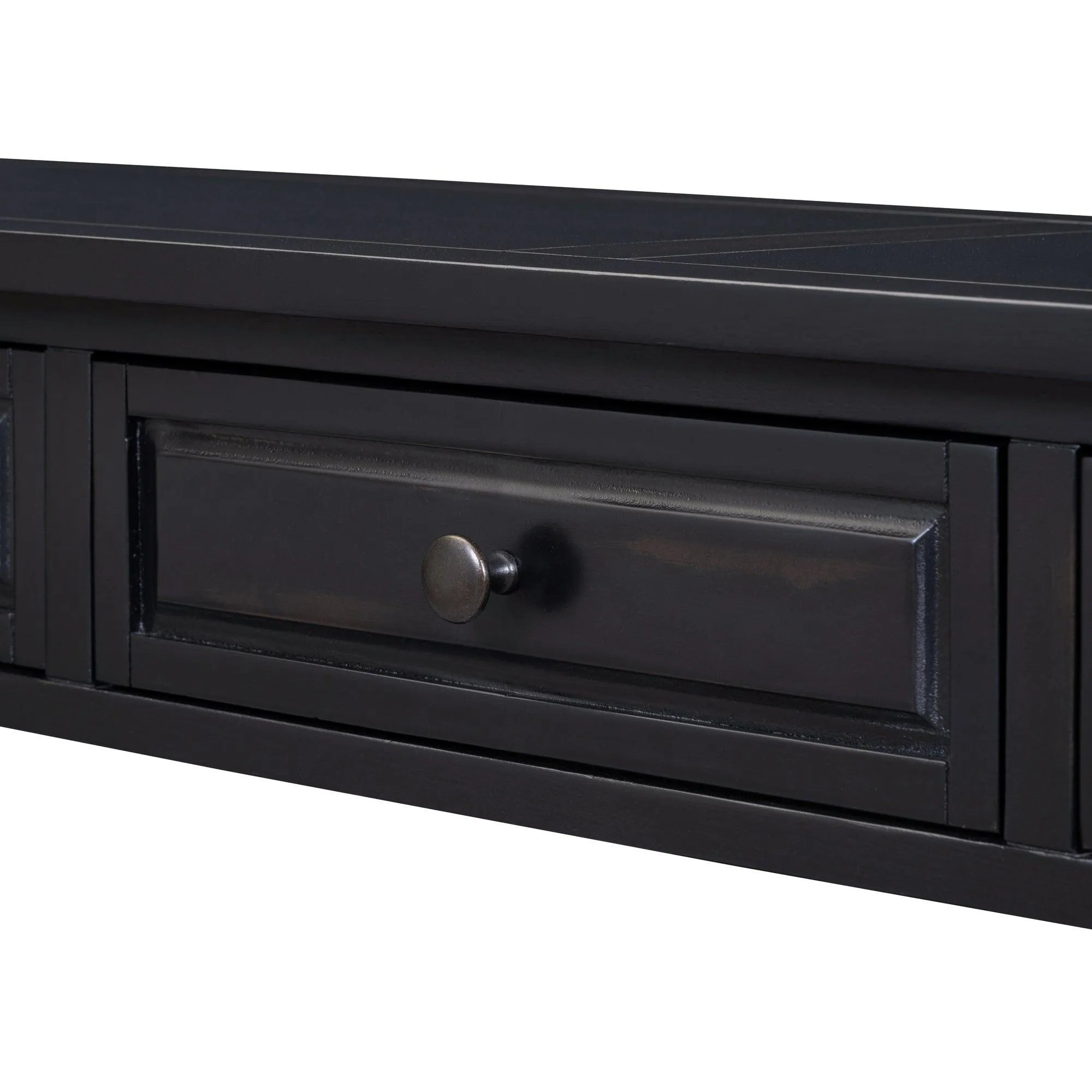 Console Table 63" Long Console Table with Drawers and Shelf for Entryway, Living Room