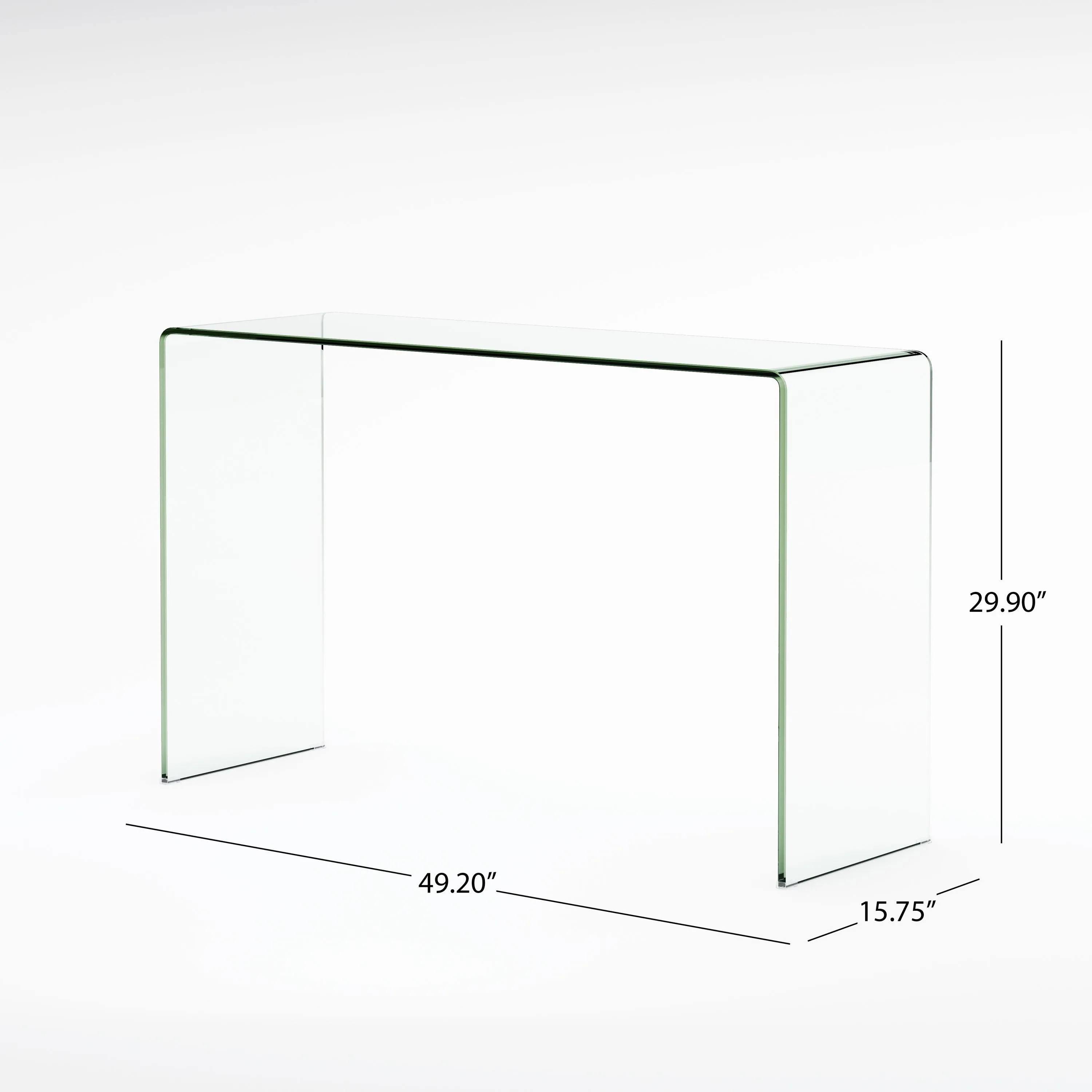 Console Table with 12mm Tempered Bent Glass