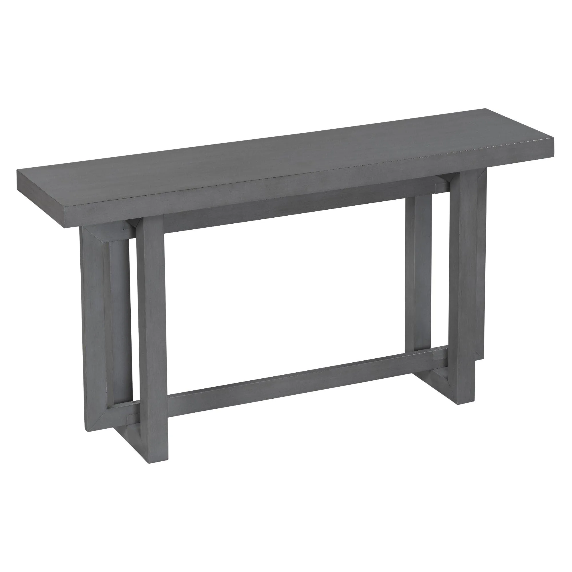 Contemporary Console Table, Extra Long with Wood Top for Entryway and Hallway