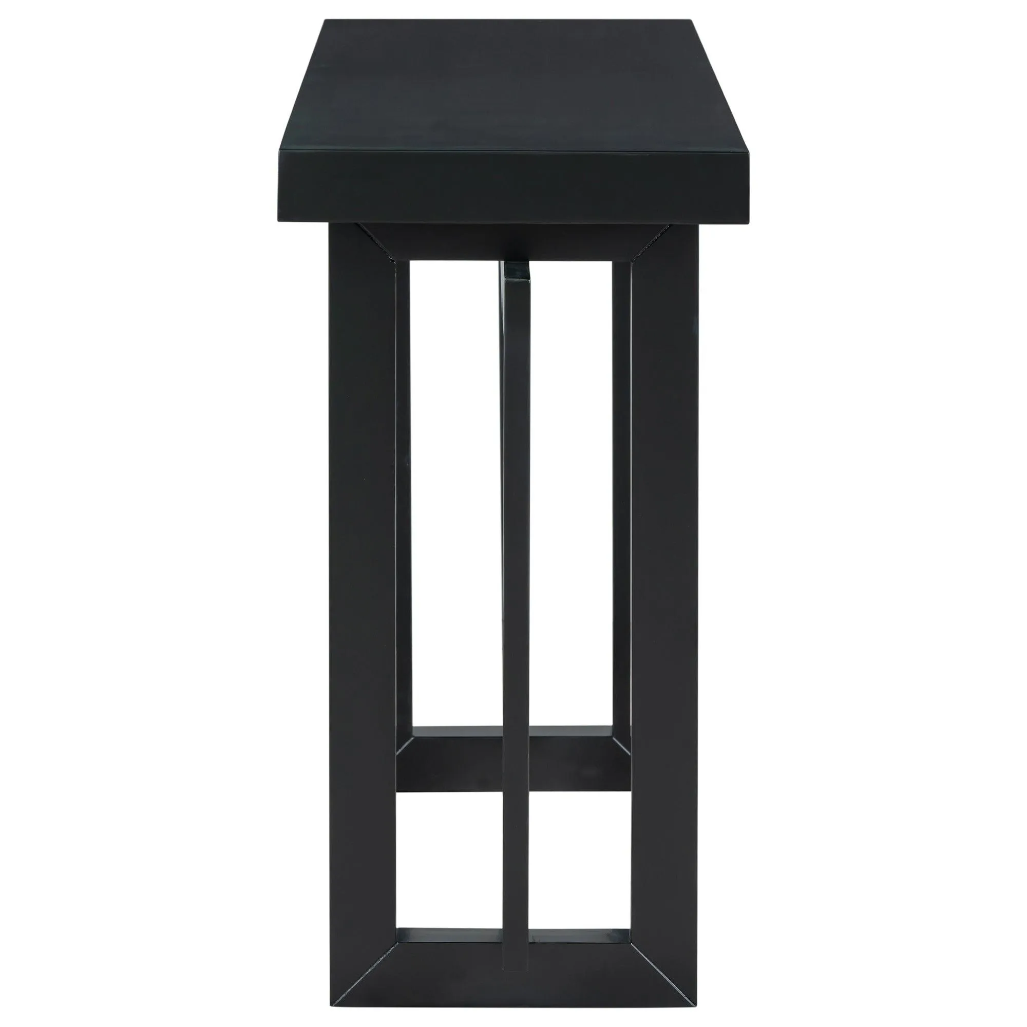 Contemporary Console Table with Wood Top, Extra Long Entryway Table for Entryway, Hallway, Living Room, Foyer, Corridor