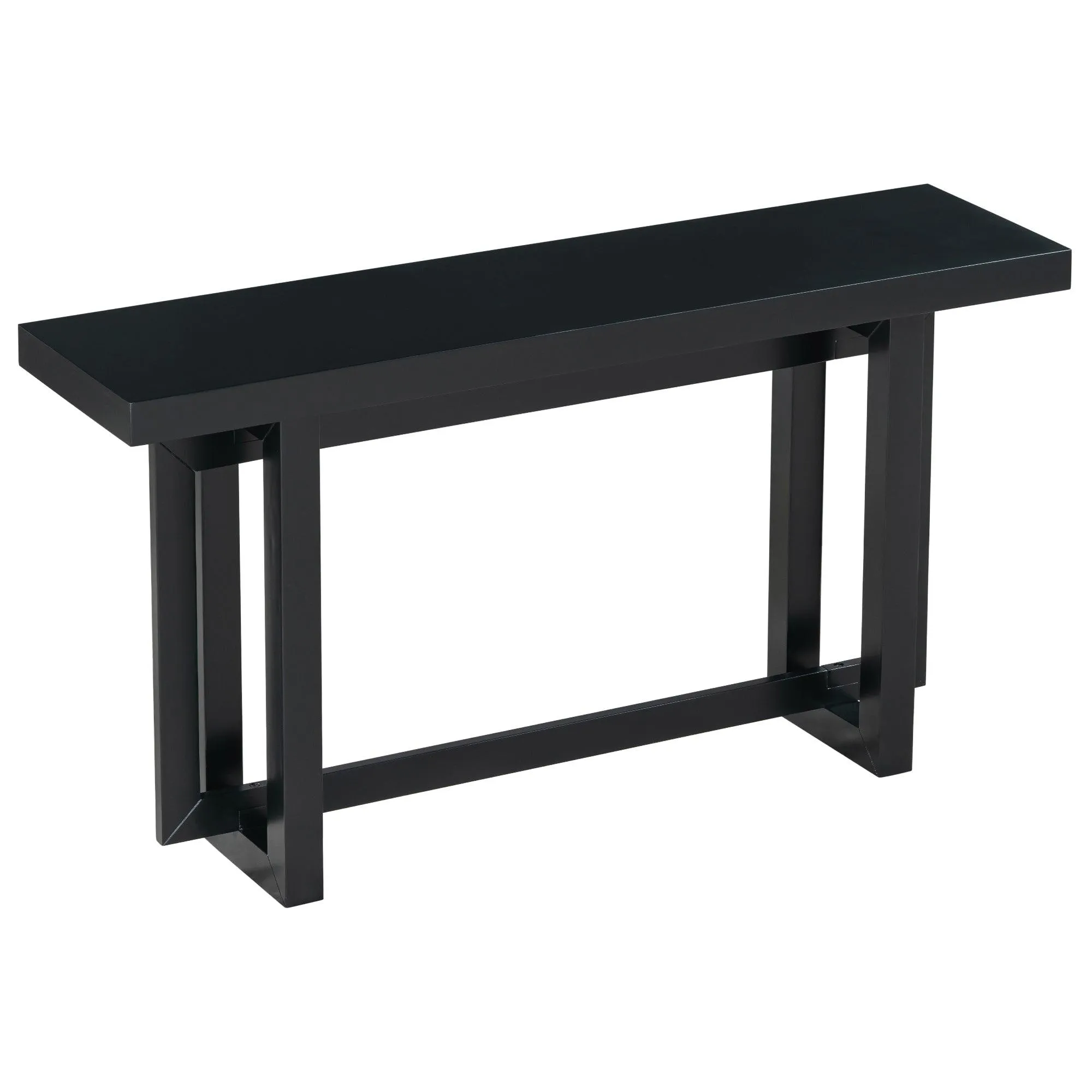 Contemporary Console Table with Wood Top, Extra Long Entryway Table for Entryway, Hallway, Living Room, Foyer, Corridor