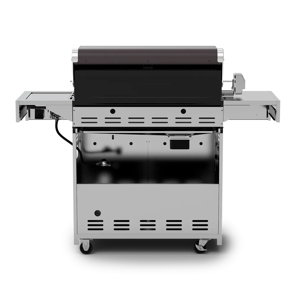 Deluxe 6-Burner Propane Gas Grill with Searing Side Burner & Rotisserie Kit