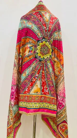 Design 10 - Regal Reflections: Karachi Mirror Work Dupatta
