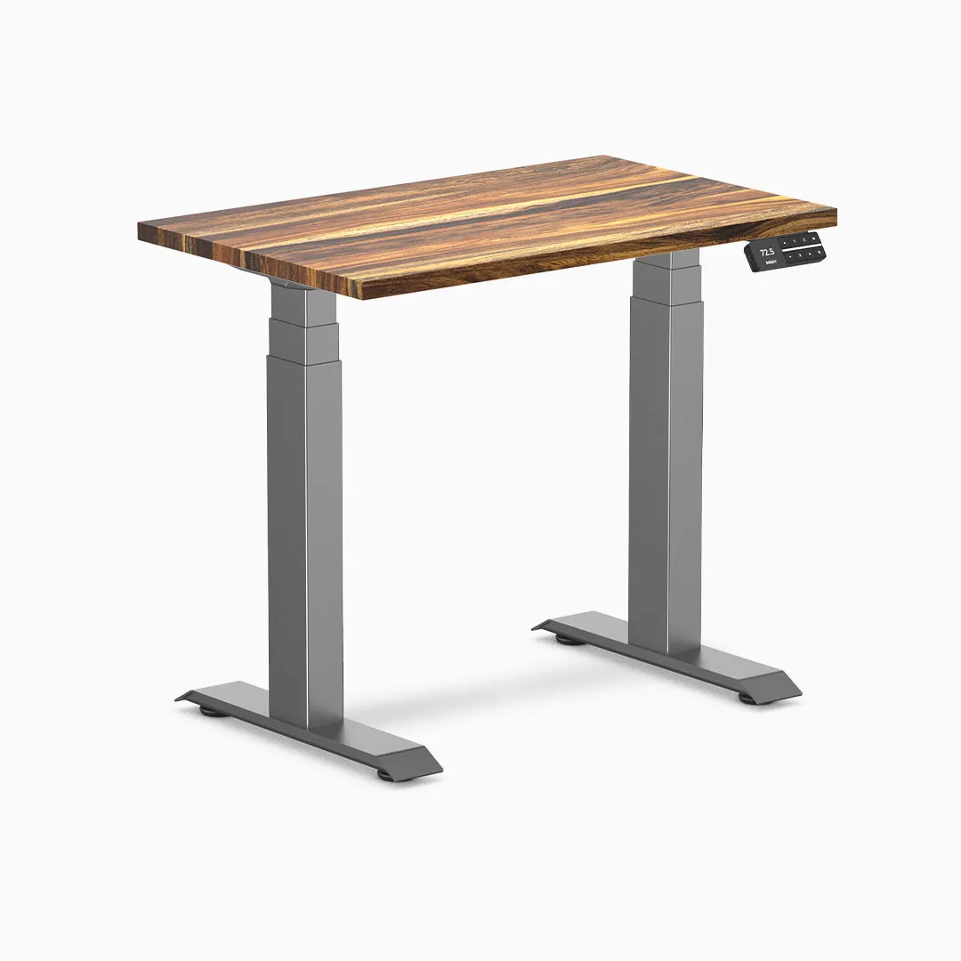 Desky Dual Mini Hardwood Sit Stand Desk