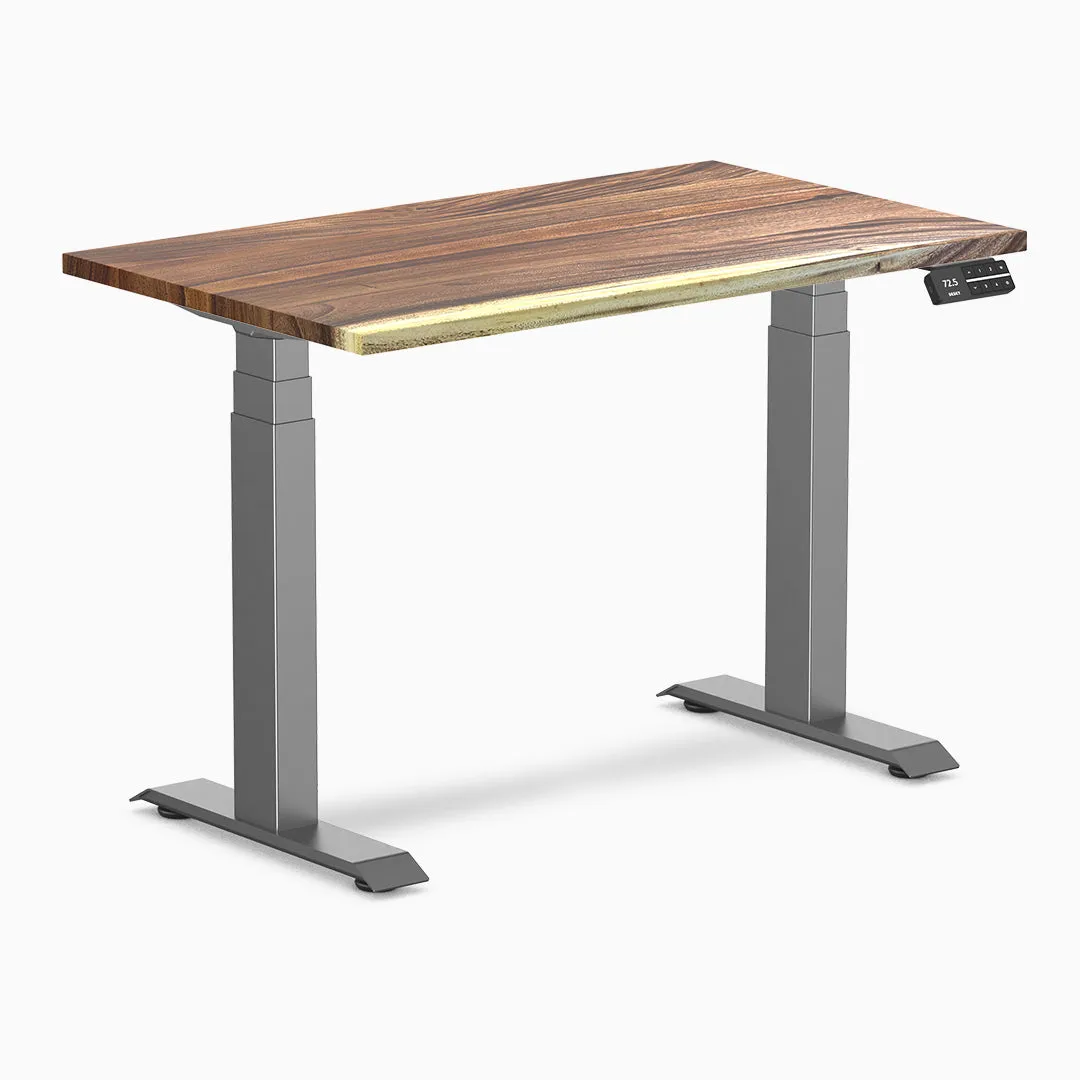 Desky Dual Mini Hardwood Sit Stand Desk
