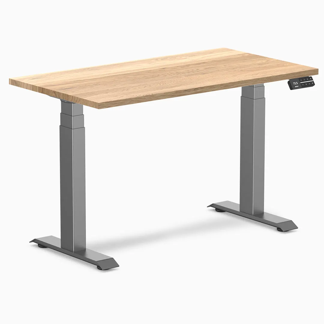 Desky Dual Mini Hardwood Sit Stand Desk