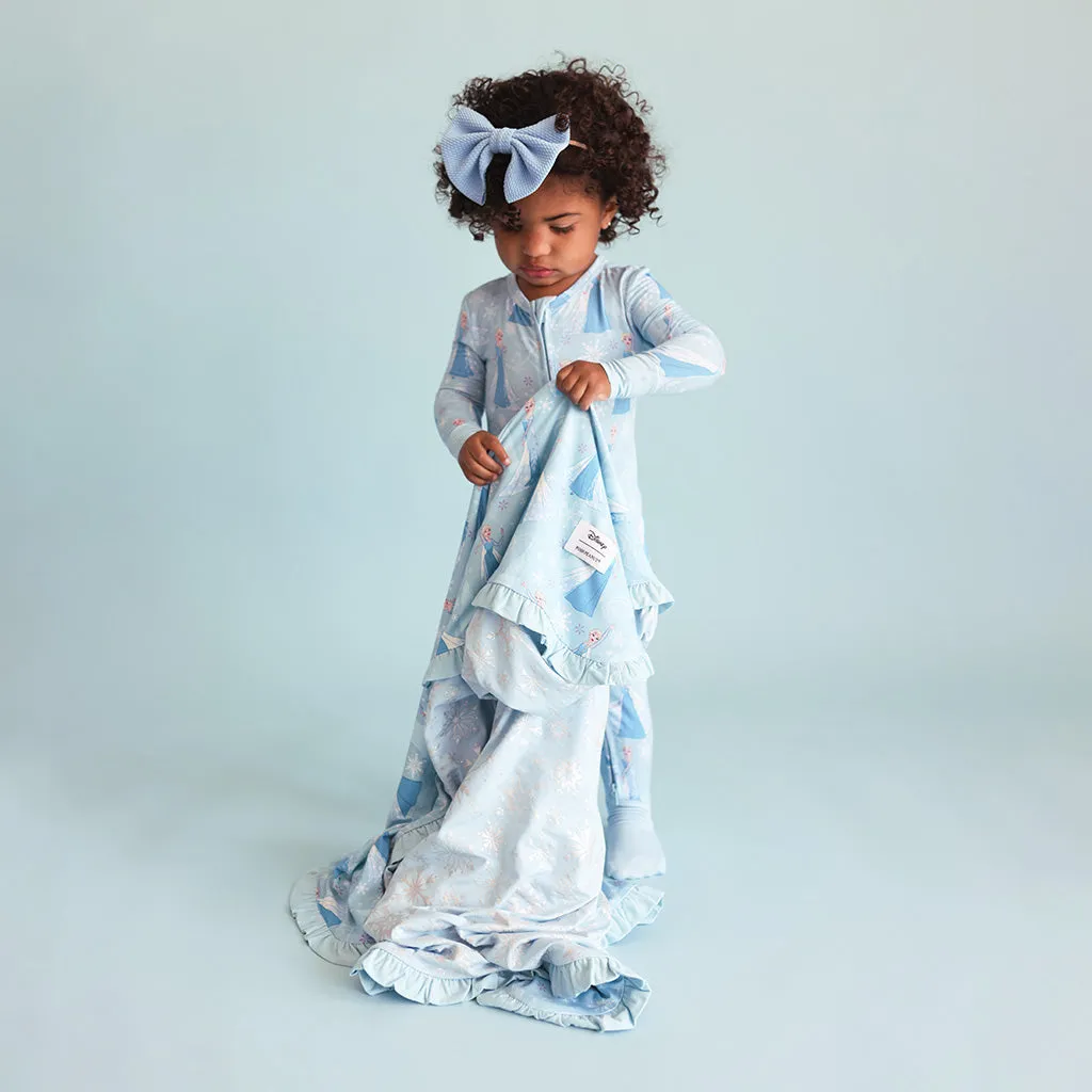 Disney Frozen Elsa & Elsa Snowflake Ruffled Luxette Patoo® Blanket