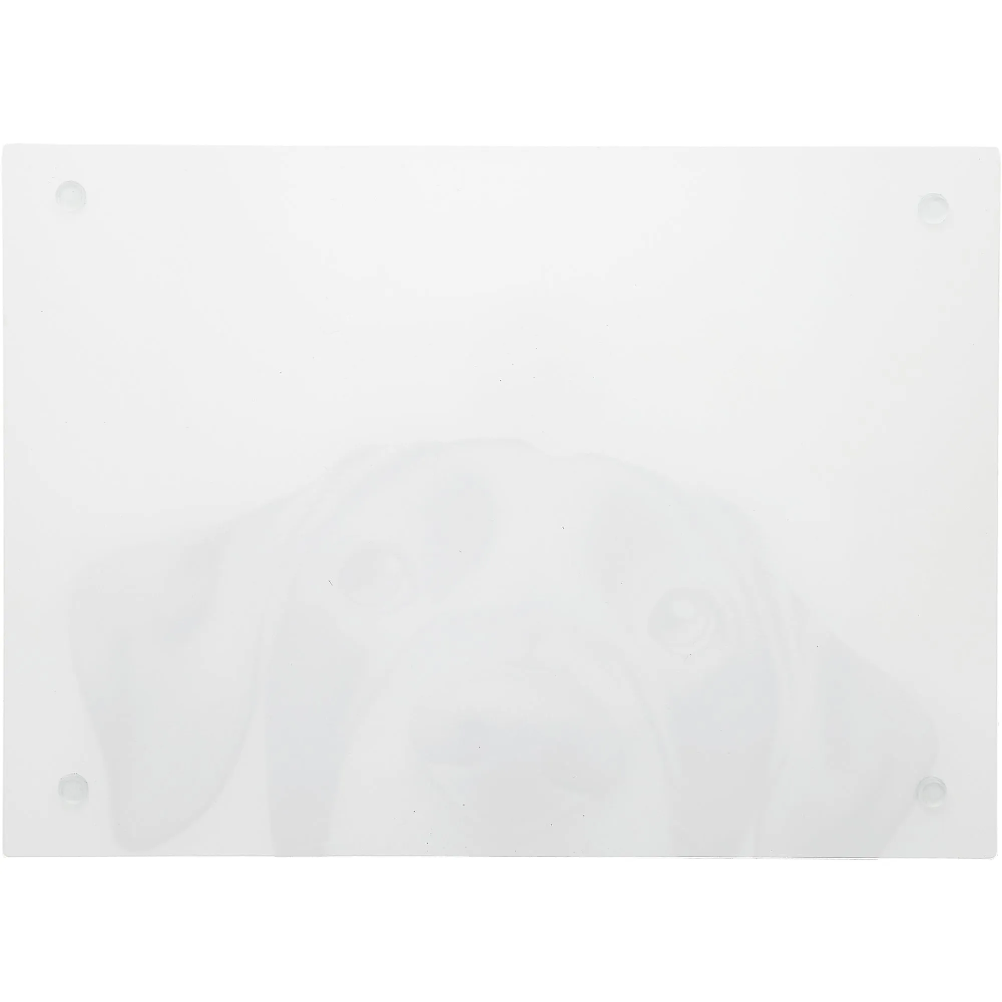 Dog 13.75" x 9.75" Glass Cutting Board